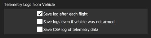 Telemetry Logs from Vehicle Settings